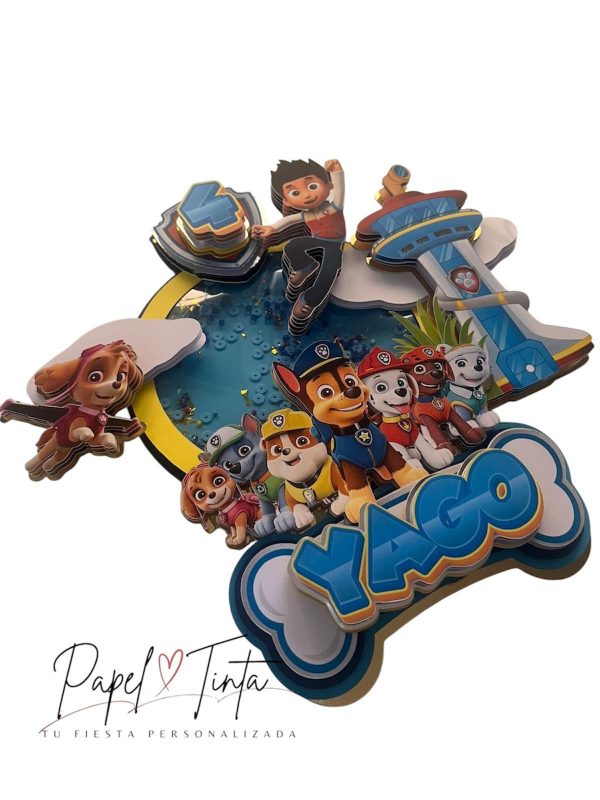 Cake Topper Personalizado – Paw Patrol