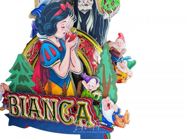 Cake Topper Personalizado - Blancanieves - Imagen 2