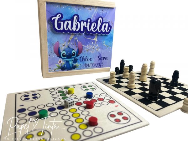🎲♟️ Juego de Madera Personalizado 3 en 1 ♟️🎲