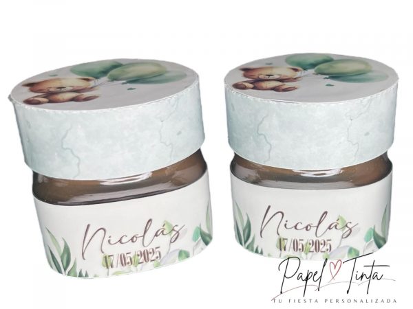 Mini Nutella con Etiqueta y Tapa Personalizada - Imagen 3