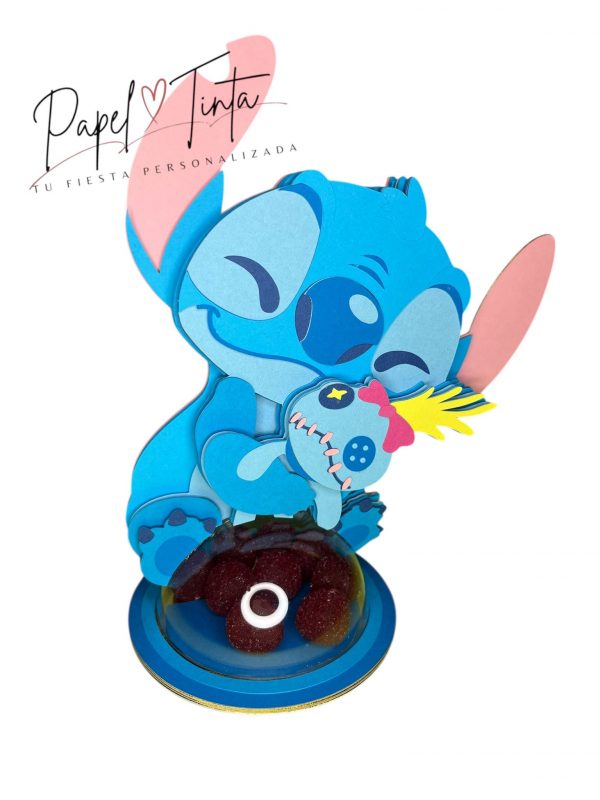 Golosinero Personalizado de Stitch con Esfera Rellena de Picotas 🍬