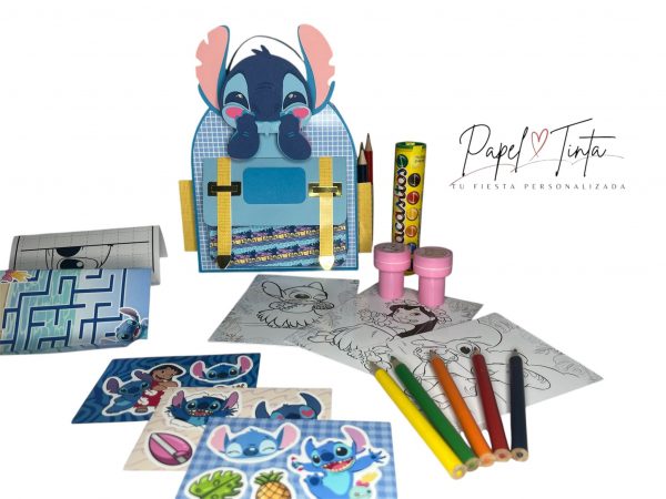 Mochila de Actividades Temática de Stitch 🎒💙 - Imagen 4