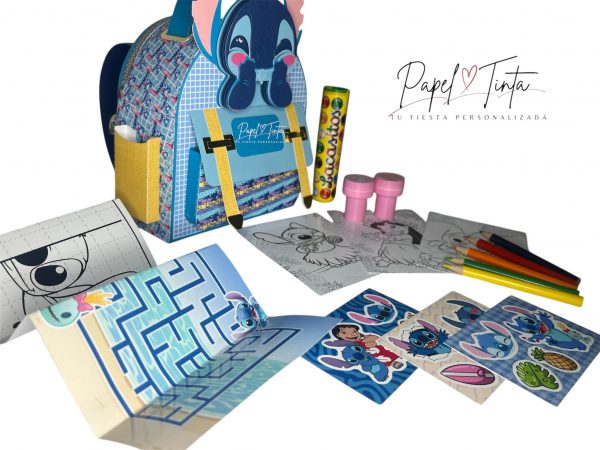 Mochila de Actividades Temática de Stitch 🎒💙 - Imagen 2