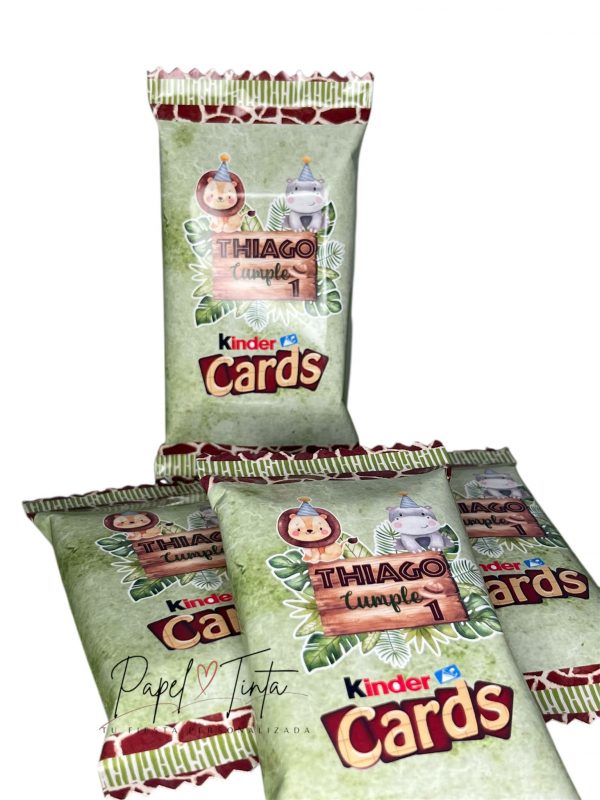 🍫 Kinder Cards Personalizado - Temática a Elección 🎉