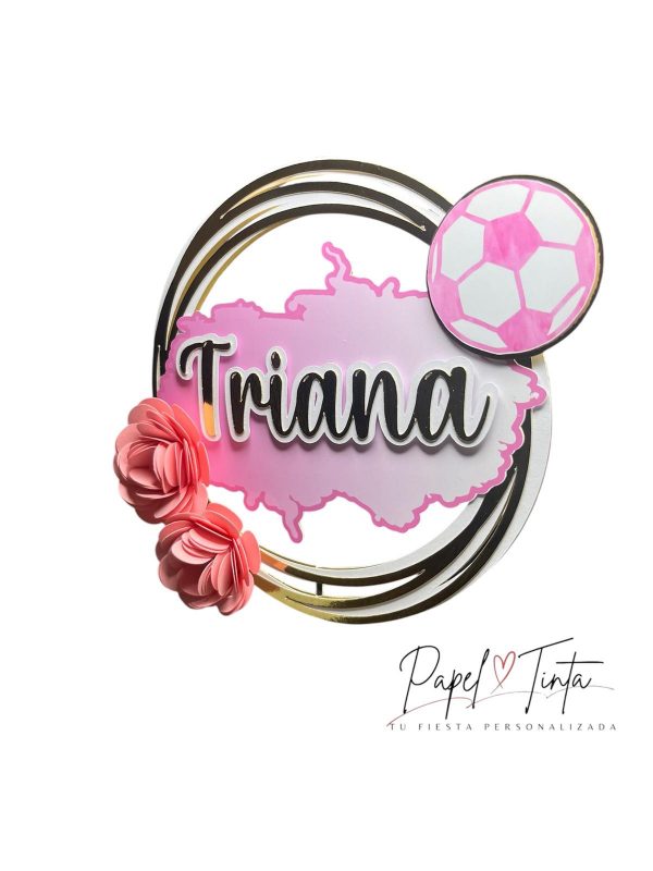 🎂 Cake Topper Personalizado - Triana 🎉 - Imagen 3