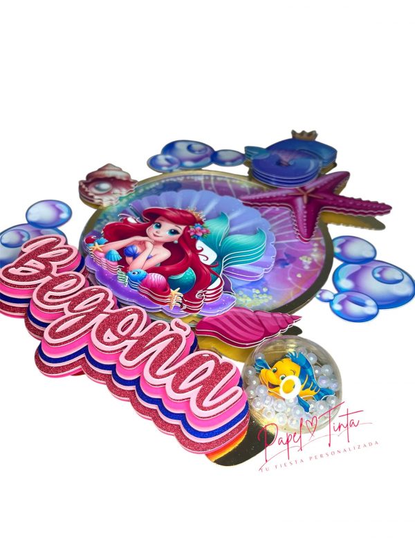 🎂✨ Cake Topper Personalizado - Sirenita ✨🎂 - Imagen 2